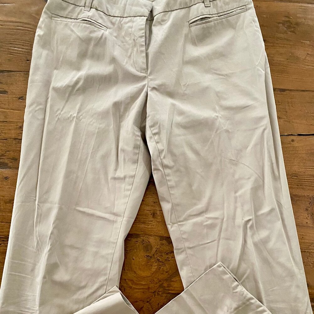 S. Oliver Sue Slim Fit Tan Trousers Size 8